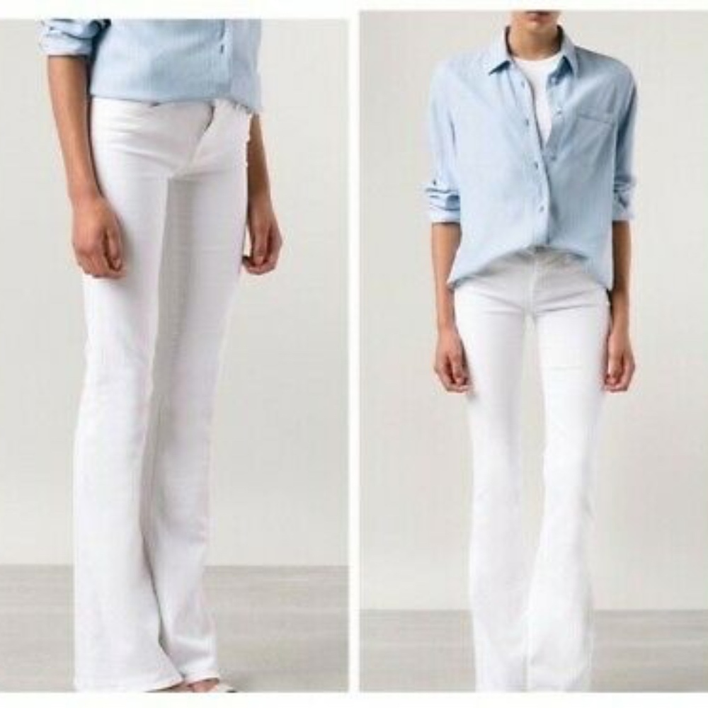 JBRAND 'Martini' Flare Denim in Snow